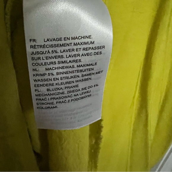 Ulla Popken Blouse Top Women's 20/22 Plated Short Sleeves Minimalist Green - Picture 7 of 7